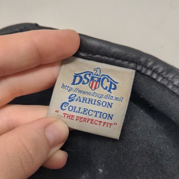 DSCP Men's Garrison Collection Military Army Beret Hat Black Patch - Picture 9 of 10